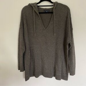 American Eagle Charcoal Gray Knit Sweater Hoodie